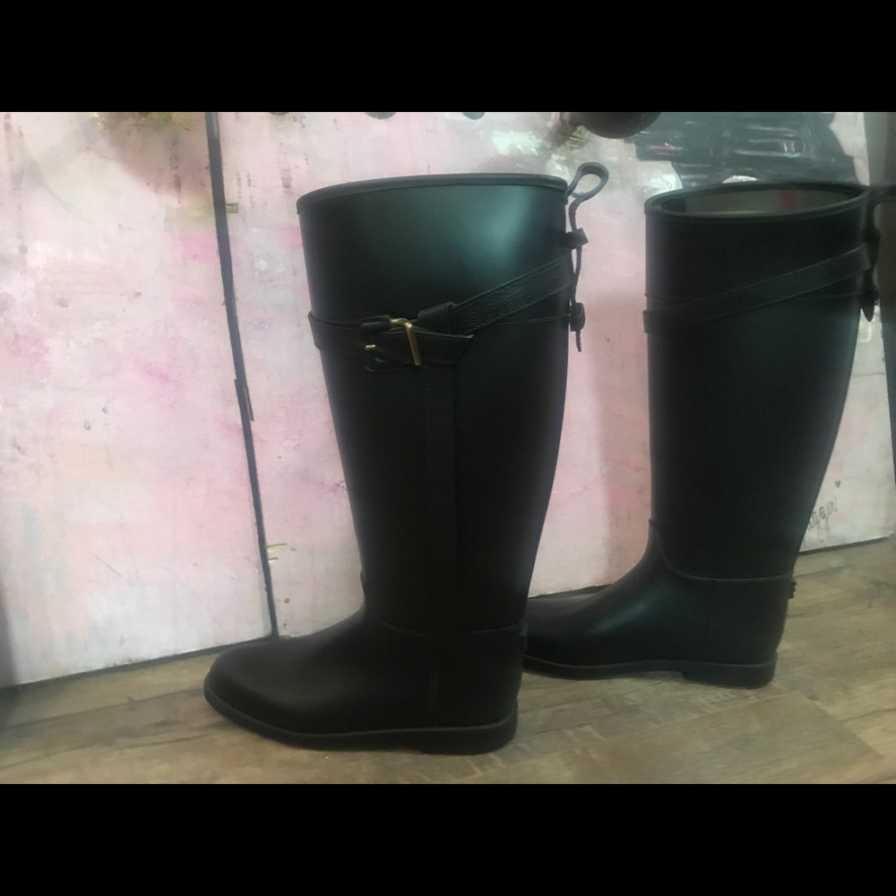 Burberry rubber boots size 41